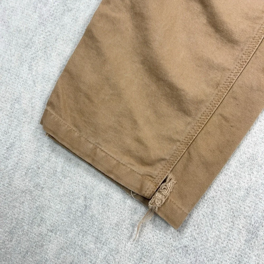 Craftsman Pants Men 32x30 Brown Carpenter Duck Canvas Baggy Work Wear Worn‎